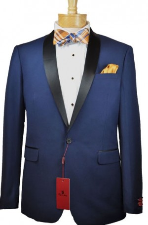 Blue Shawl Collar Slim Fit Tuxedo #201-19T