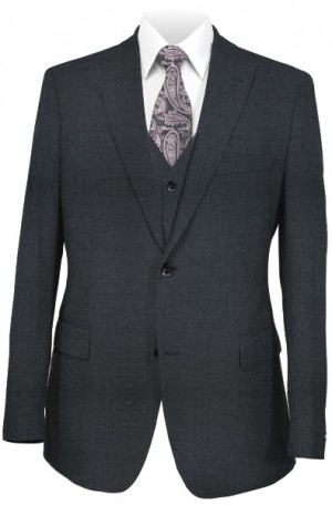 The Perfect Wedding Suit - Classic or Slim Fit Charcoal Vested Suit