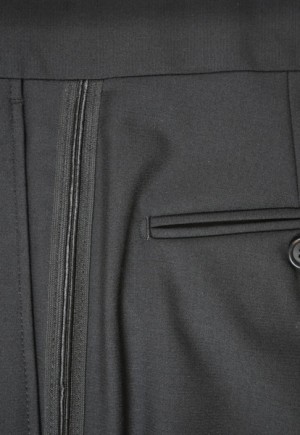 Zanieri Black Tuxedo with Pleated Slacks #89101-2B