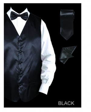 Formal Vest Set Black #VS801-BLK